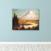 Schilderij van Albert Bierstadt op Rainier Canvas Afdruk (Insitu (Houten vloer))
