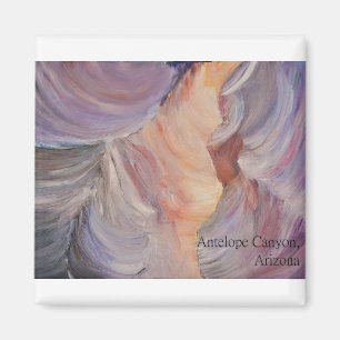 schilderij van antelope canyon in olie magneet
