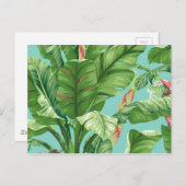  schilderij van bananenbladeren briefkaart (Voorkant / Achterkant)