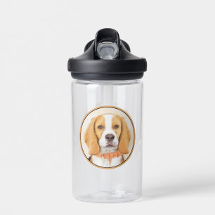 Schilderij van Beagle Hound Hond Originele Dierenk Waterfles