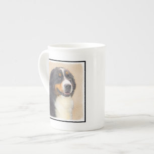 Schilderij van Berner Sennenhond - Originele Honde Porselein Kop
