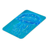 Schilderij van blauwe kwal magneet (Linkerzijde)