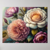 Schilderij van Bold Flowers 5:4 Poster (Voorkant)