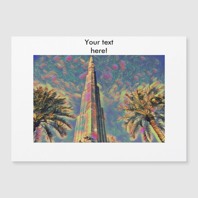 schilderij van Burj Khalifa (Voorkant)