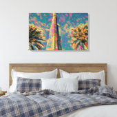 schilderij van Burj Khalifa Canvas Afdruk (Insitu (Slaapkamer))