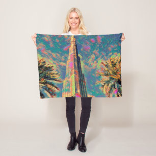 schilderij van Burj Khalifa Fleece Deken