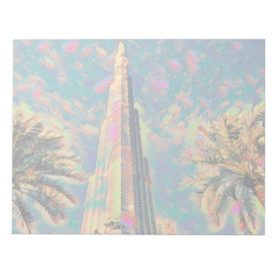 schilderij van Burj Khalifa Notitieblok