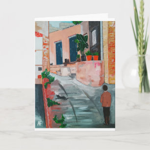 Schilderij van Calle del San Miguel door Alfred Fo Kaart