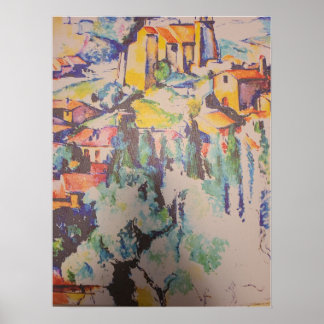 schilderij van cezanne - gewijzigd door Mark Petti Poster
