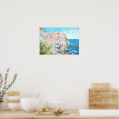 schilderij van de waterverf Cinque Terre Poster (Keuken)