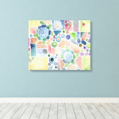 schilderij van de Waterverf van de schilderij van  Canvas Afdruk (Insitu (Houten vloer))