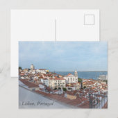 schilderij van de waterverf van het district Alfam Briefkaart (Voorkant / Achterkant)