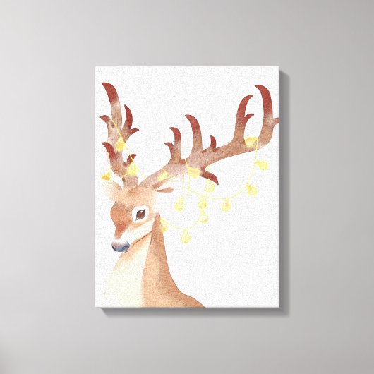 schilderij van Deer Canvas (Voorkant)