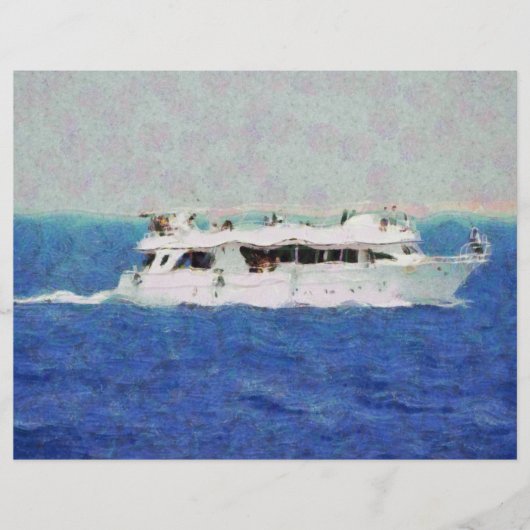 Schilderij van een boot flyer (Voorkant)