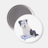 schilderij van een hond van een schattige colliaan magneet (Voorkant / Achterkant)
