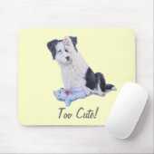 schilderij van een hond van een schattige colliaan muismat (Met muis)