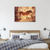 Schilderij van een paard, c.17000 BC Canvas Afdruk (Insitu (Slaapkamer))