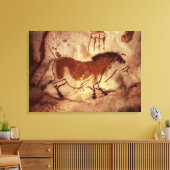 Schilderij van een paard, c.17000 BC Canvas Afdruk (Insitu (Woonkamer))