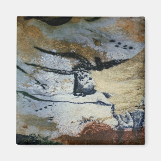 Schilderij van een stier met lange horens magneet (Voorkant)