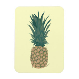 Schilderij van een verse ananas door CherylsArt Ma Magneet
