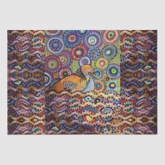 schilderij van eenden tissuepapier (Voorkant)