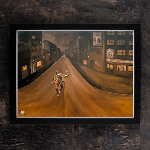 Schilderij van El Toro Torturado door Alfred Fox Canvas Afdruk