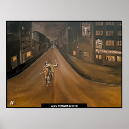 Schilderij van El Toro Torturado door Alfred Fox Poster