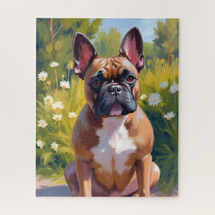Schilderij van Franse Bulldog huisdier Honden Kuns Legpuzzel