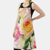 Schilderij van gele en roze rozen schort (Insitu)