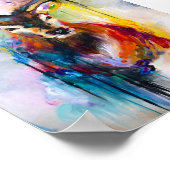 schilderij van hertenolie poster (Hoek)