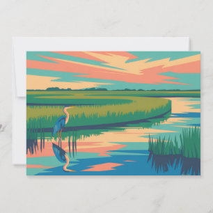 Schilderij van het Everglades National Park Feestdagenkaart