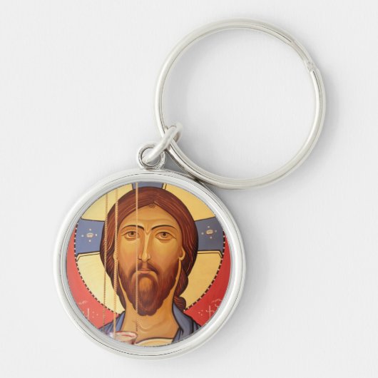 Schilderij van Jezus Sleutelhanger (Voorkant)