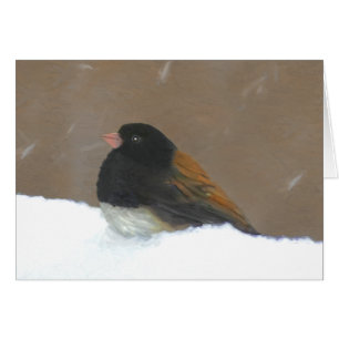 Schilderij van Junco met donkere ogen - Originele