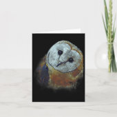 Schilderij van Kerkuil Kunst Kaart (Voorkant)