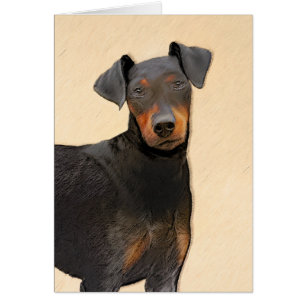 Schilderij van Manchester Terrier Originele Dier K