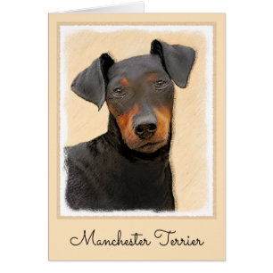 Schilderij van Manchester Terrier Originele Dier K