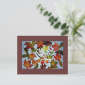 schilderij van Maple Leaf Vortex Briefkaart (Staand voorkant)