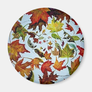 schilderij van Maple Leaf Vortex Magneet