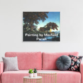 Schilderij van Maxfield parish verpakt canvas Afdruk (Insitu (Woonkamer))