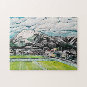 Schilderij van Mount Fuji door Alfred Fox Legpuzzel