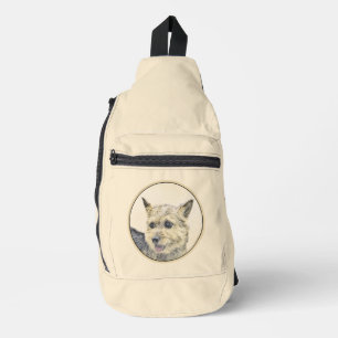 Schilderij van Norwich Terrier - Originele huisdie Sling Bag