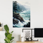 Schilderij van Ocean Poster Art Print Wall Art (Thuiskantoor)