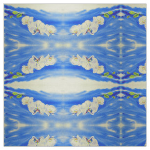 schilderij van Orchid Waterverf, bries, Clouds Man Stof