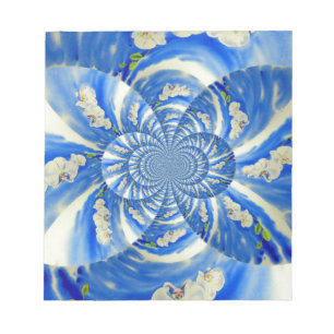 schilderij van Orchid Waterverf, Clouds Mandala Notitieblok