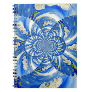 schilderij van Orchid Waterverf, Clouds Mandala Notitieboek