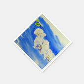 schilderij van orchidee Waterverf, bries, wolken Servetten (Hoek)