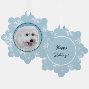 Schilderij van Poolse Laaglandherder - Honden Kuns Ornament Kaart