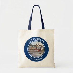 Schilderij van Portsmouth Harbor New Hampshire Tote Bag