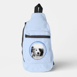Schilderij van Portugese Waterdog Originele Honden Sling Bag