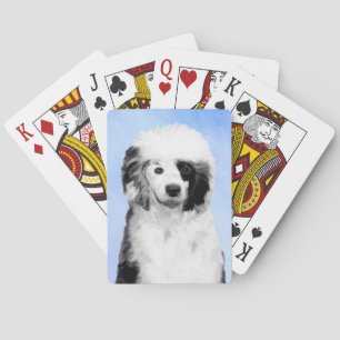 Schilderij van Portugese Waterhond - Originele Hon Pokerkaarten